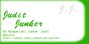 judit junker business card